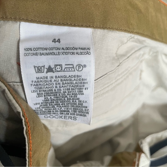 Dockers Men's Cargo Shorts Size 44 Beige with Belt Casual - Picture 10 of 10